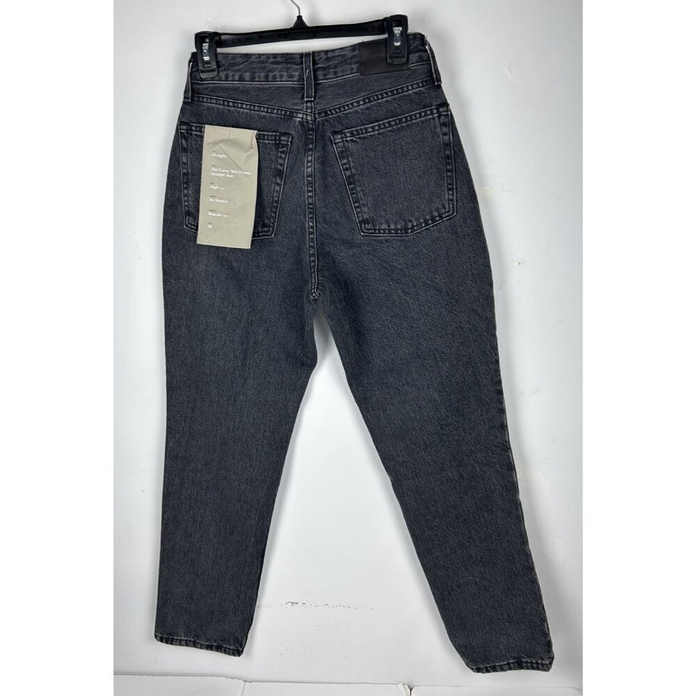 Everlane The Curvy 90’s Cheeky Straight Jean size 28 in washed black NWT